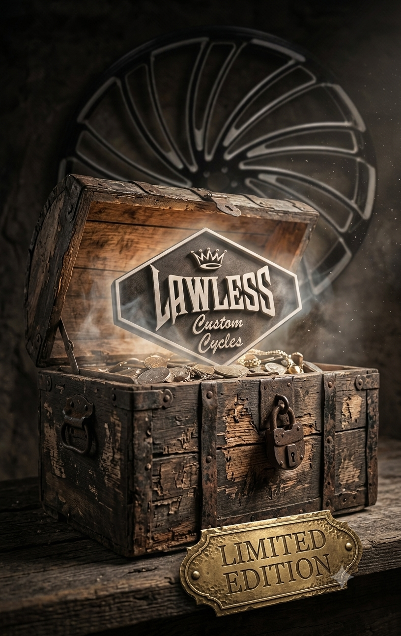 Lawless Custom Cycles Limited Edition apparel collection featuring exclusive final-run designs